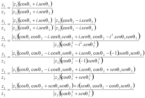 Multiplicacao E Divisao De Numeros Complexos Na Forma