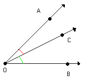 8) Sabendo que AÔC e CÔB são ângulos complementares, ou seja, somam 90°,  monte uma equação e determine o 