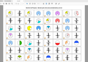 Gerador de dominó matemático para imprimir - Só Matemática